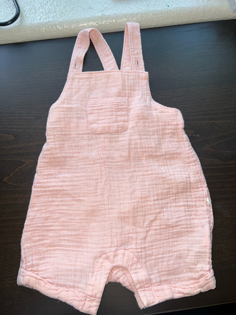 Baby GAP Light Pink Muslin Baby Romper Overalls
